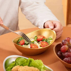 Wear-resistant Stainless Steel Bowl Wide Width Mixing Elegant Korean Bowls Set - Picture 1 of 12