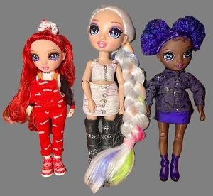 Rainbow High Amaya Raine Krystal Bailey Ruby Anderson Doll Lot 10"-11" & Outfits - Picture 1 of 9