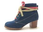 Damen Stiefel Stiefelette Boots Blau Gr. 38 (UK 5)
