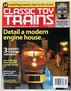 Classic Toy Trains magazine September 2014, scenery tips, Louis Marx plastics - Picture 1 of 2