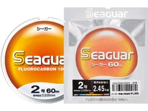 KUREHA SEAGUAR Fluorocarbon #26-22.2kg 60m Clear Made in Japan - Picture 1 of 4