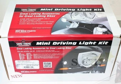 HONDA GL1800 GOLDWING F6B 2001 - 2017 BLACK MINI LED DRIVING LIGHT KIT 52-857LBK - Image 1 of 4