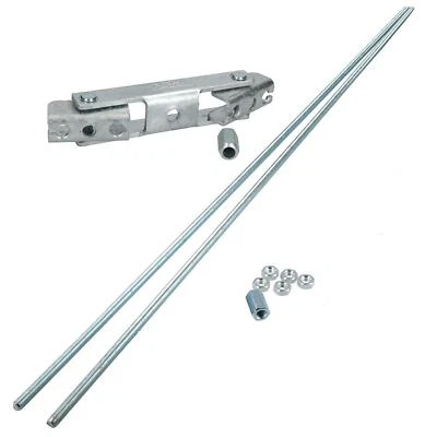 AB TOOLS Trailer Brake Rod Linkage 2m M10 & Twin Axle Compensator Mushroom Cables