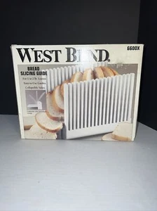 West Bend Vintage 2006 Bread Slicing Guide 6600 Folding Complete Original Box - Picture 1 of 12
