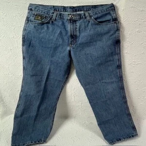 Cinch Mens Jeans 36x32 Blue Medium Wash Straight Leg 5 Pocket Green Label - Bild 1 von 23