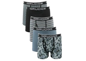 Paquete de 5 calzoncillos boxer GRUDGE para hombre ropa interior calzoncillos boxer calzoncillos elásticos - Imagen 1 de 6