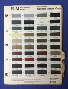 1987 U.S. Exterior & Interior Finishes/Color Cards Charts Rinshed-Mason Products - Picture 1 of 3
