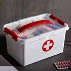 Portable Double Layers Medicine Cabinet First Aid Kit Medical Box