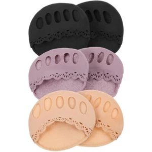 3 Pairs Soft Breathable Women Toe Separator Socks Toe Spreaders - Picture 1 of 12