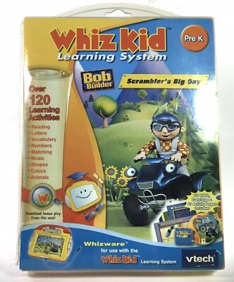 Bob the Builder Scrambler's Big Day Pre K Whizware Whiz Kid Learning VTech -New - Image 1 of 2