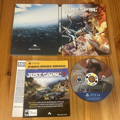 Steelbook Just Cause 3 - Day One Edition (PlayStation 4) PS4 Foto 1 de 4