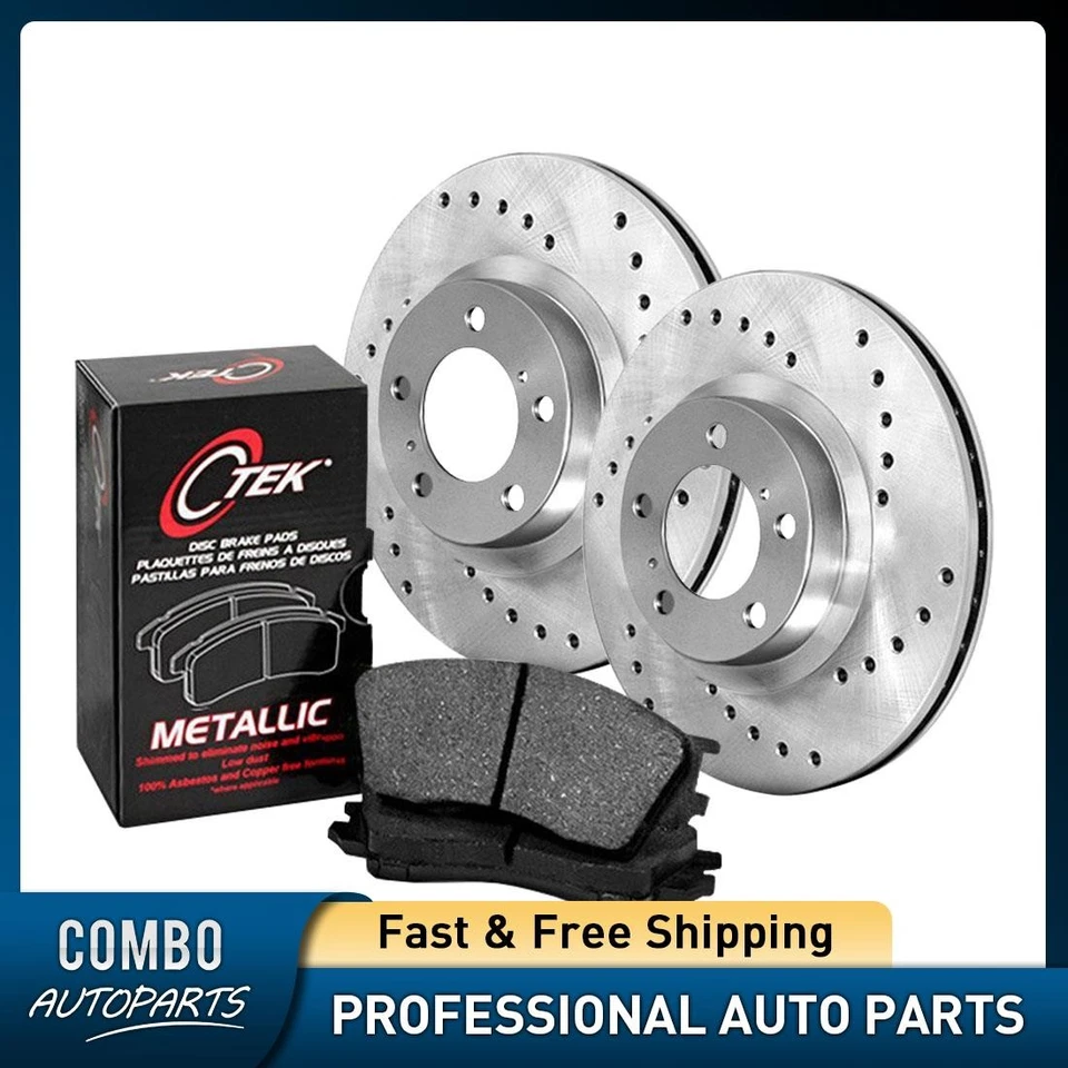 Juego de pastillas de freno de disco delanteras rotor de freno de disco para Mercedes-Benz C250 2012-2016 Foto 1 de 4