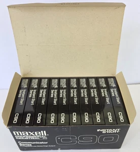 New Maxell Professional Industrial Communicator Series C90 Cassettes - 10 Pack - Picture 1 of 9