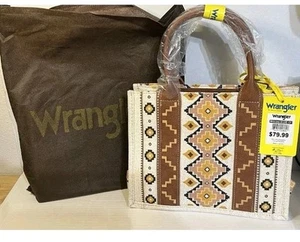 Wrangler Women 's Tote Bag Brown - Picture 1 of 3