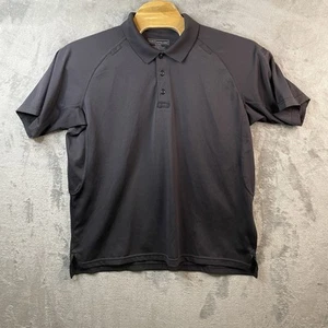 5.11 Tactical Performance MensShort Sleeve Polo Shirt XL Black Moisture Wicking - Picture 1 of 6