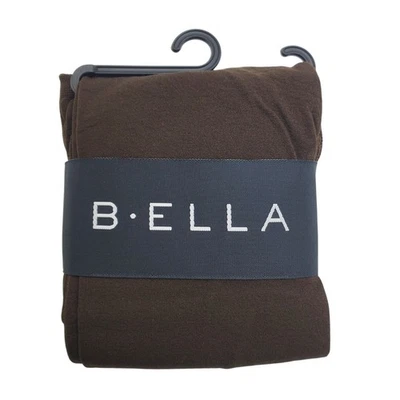 Italian Cotton Blend Tight Espresso Brown Medium B.ella Erika New Opaque Hosiery - Image 1 of 4