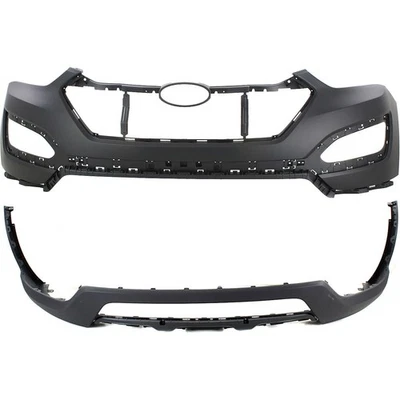 Set of 2 Bumper Cover Fascias Front Upper for Hyundai Santa Fe Sport 13-16 Pair Foto 1 de 4