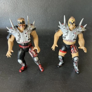 WWE Jakks BCA LOD 2000 Hawk & Animal Road Warriors Legion Of Doom Figures WWF - Picture 1 of 9