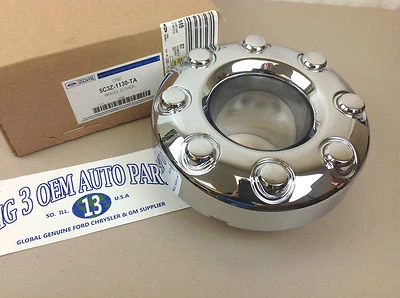 2005-2011 Ford F-350 F-450 Super Duty 4x4 open Front Chrome Center Cap 8-lug - Image 1 of 4