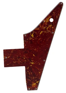 Custom For Gibson 76 Explorer Re-Issue Style Guitar Pickguard,4 Ply Red Tortoise - Picture 1 of 7