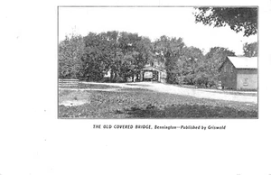#H2121 BENNINGTON, POSTAL DE COLECCIÓN, PUENTE CUBIERTO - Imagen 1 de 2