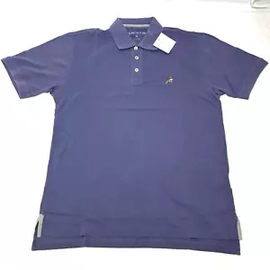 Orvis Herren Poloshirt Medium Kurzarm Lila Blau Angeln Neu - Bild 1 von 9
