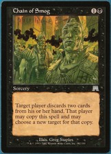 Chain of Smog Onslaught NM Black Uncommon MAGIC MTG CARD (ID# 244163) ABUGames