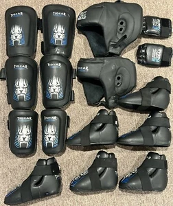16 Piezas Tigear Artes Marciales Sparring Gear Head Espinilla Zapateros Protectores Tiger Schulmann - Imagen 1 de 5