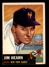 1953 Topps #38 Jim Hearn VG-EX