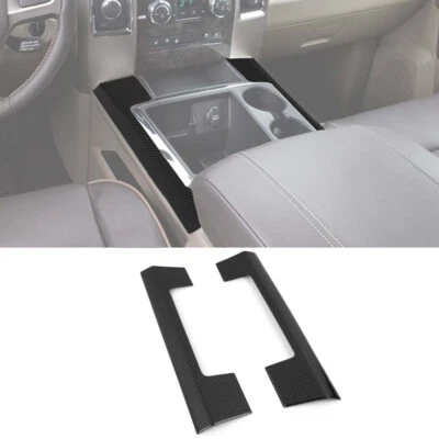 Carbon Fiber Gear Shift Cup Holder Side Panel Trim For Dodge Ram 1500 2010-2012 - Imagem 1 de 4