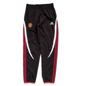 Manchester United Men's Soccer Pants Teamgeist Adidas H64068 Size S Black - Picture 1 of 9