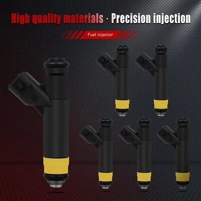 6 inyectores de combustible para Ford F-150 2001-2003 4,2 L 2001-2000 Ford Mustang 3,8 L Foto 1 de 4