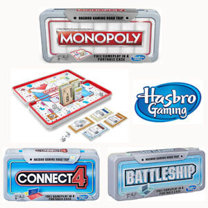 Range of Hasbro Board Games Road Trip Portable Travel Editions - New & Sealed