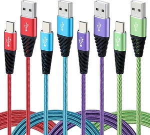 Type C Charger Cable 10FT 4-Pack Fast Charging Cord USB A to USB C Cell Phone... - Picture 1 of 7