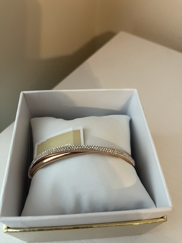 MICHAEL KORS Statement Brilliance' Bracciale Oro Rosa Trasparente Taglia Unica MKJ3279791