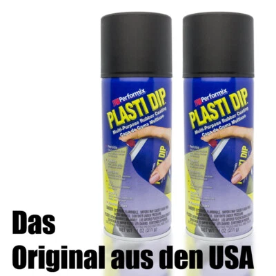 2x Plasti Dip Spray 325 ml Schwarz matt Sprühfolie Original Flüssiggummi - Bild 1 von 3