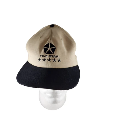 Sombrero mecánico Chrysler Five Star negro y tostado con respaldo ajustable nuevo Foto 1 de 3