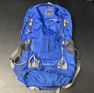 Osprey STRATOS 40 Backpack Air Speed System Hiking Outdoors Blue Day Pack
