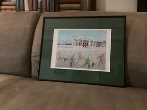 Gerahmter David R. Hipwell "Kid's at New Lambeau" nummerierter & signierter Druck (401/500) - Bild 1 von 10
