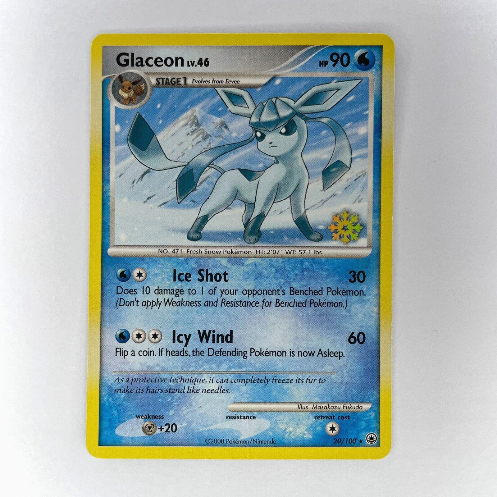 GLACEON 20/100 COUNTDOWN CALENDAR PROMO MP POKEMON