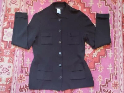 Nuevo Cárdigan Elegante Jones New York Negro con Cuatro Bolsillos Talla M Foto 1 de 4