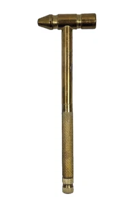 Martillo de metal vintage con 2 destornilladores de cabeza plana anidados en el mango - Imagen 1 de 4