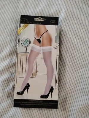 Чулки до бедер Dreams прозрачные и силиконовый кружевной топ стиль королевский размер - Изображение 1 из 4