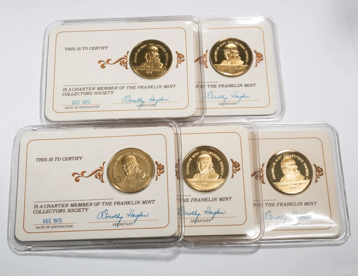 Franklin Mint Silver Medals In Numismatic Medals for sale | eBay