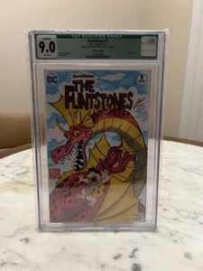 CGC 9.0 The Flinstones #1 Sketch Cover Godzilla Titanosaurus Matt Frank G Fest - Picture 1 of 4