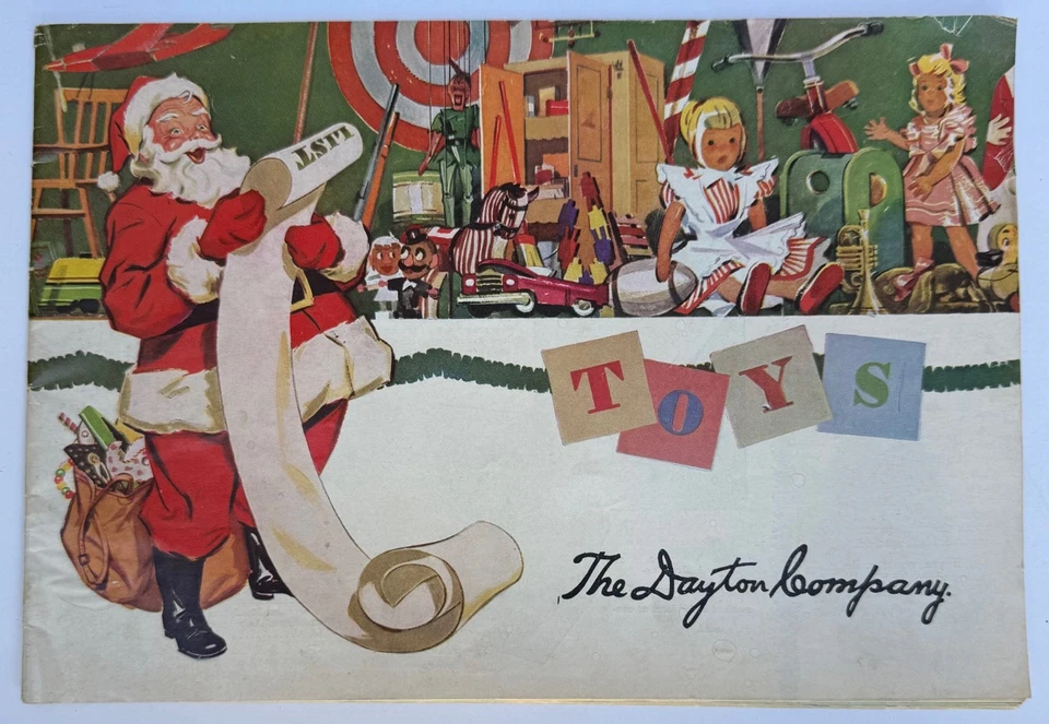 CATÁLOGO DE JUGUETES DE NAVIDAD DAYTON'S Department Store Minneapolis años 50 muñecas Structo Foto 1 de 4