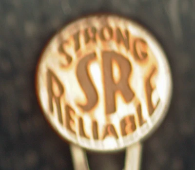 De colección 1940 Sears & Roebuck Ropa de Trabajo de Metal Fuerte y Confiable Vástago de Botón Foto 1 de 2