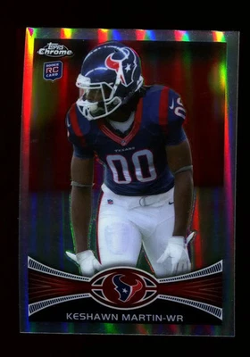 2012 Topps Chrome Refractor #16 Keshawn Martin Houston Texans RC - Image 1 of 2