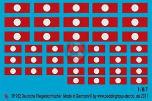 Peddinghaus 1/87 (HO) Banderas alemanas de vehículo de reconocimiento aéreo Segunda Guerra Mundial (40 banderas) 952 - Imagen 1 de 1