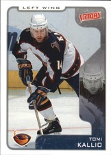 2001-02 UD Victory Atlanta Thrashers Hockey Card #17 Tomi Kallio